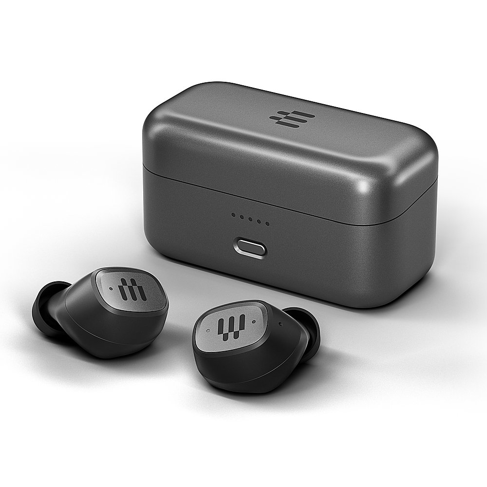 Left View: EPOS - GTW 270 Hybrid True Wireless Bluetooth Closed Acoustic Gaming Earbuds with Low Latency Dongle - Universal Platform - Black