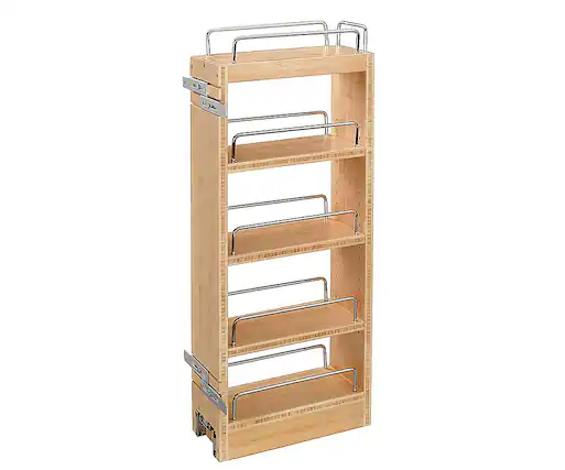 Front. Rev-A-Shelf - Pull Out Wood Base Kitchen Cabinet Organizer.