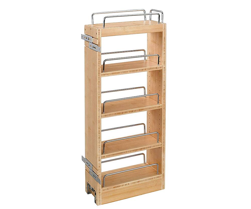Front. Rev-A-Shelf - Pull Out Wood Base Kitchen Cabinet Organizer.