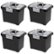 Front Zoom. Sterilite - Portable Lockable File Box Organizer with Handle (4 Pack).