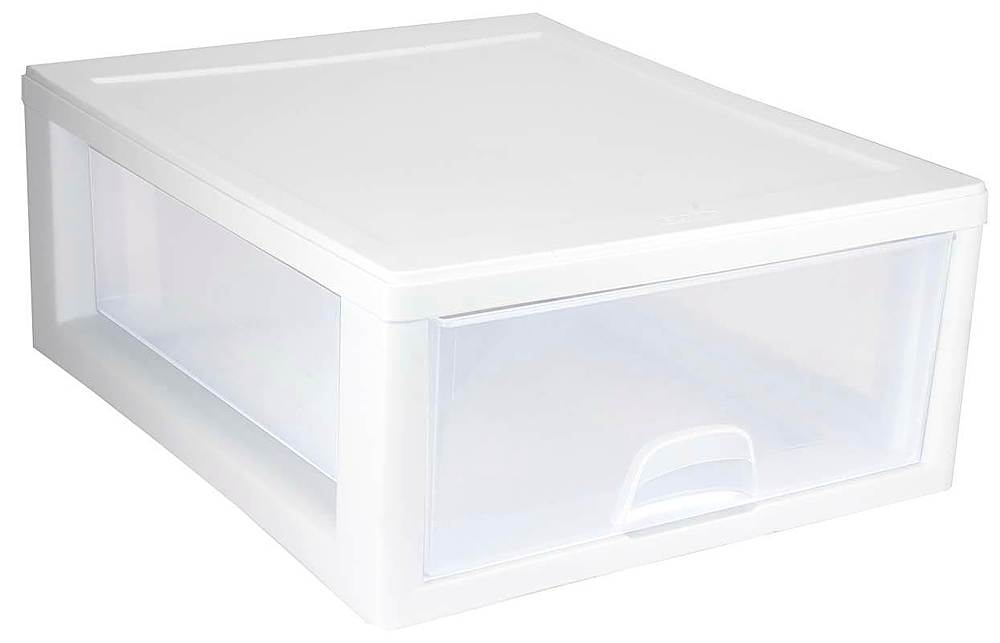 Alt View 15. Sterilite - Clear Plastic Stacking Storage Drawer Container Box (12 Pack).