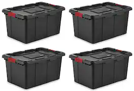 Sterilite - Durable Industrial Storage Tote, (4 Pack)