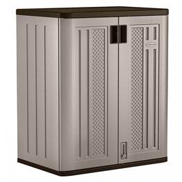Suncast - Heavy Duty Resin Garage Base Storage Cabinet - Platinum