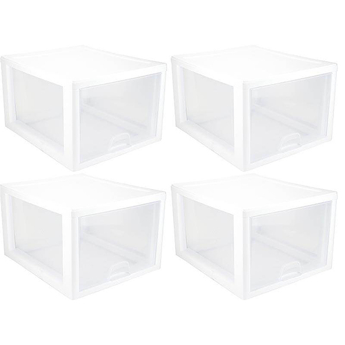 Sterilite - Modular Stacking Storage Drawer Box Containers