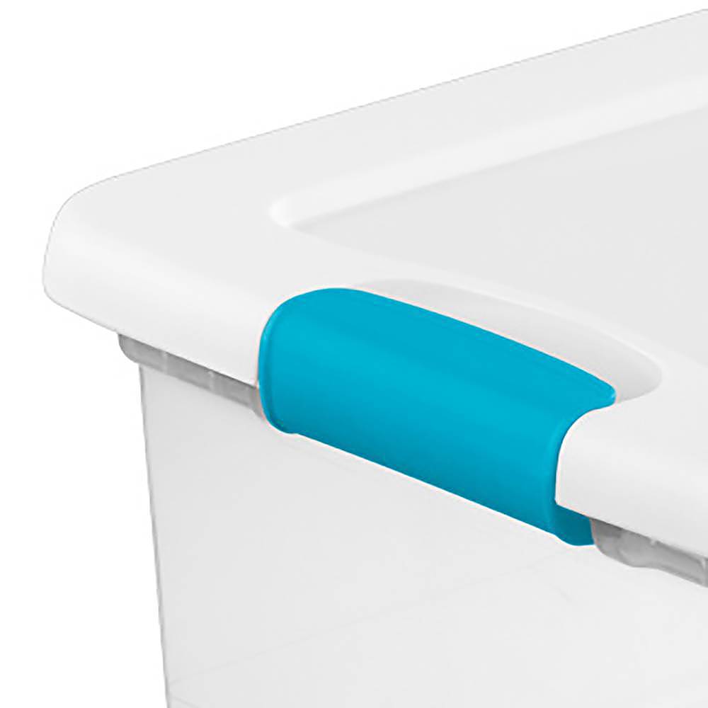 Alt View 13. Sterilite - Clear Plastic Stackable Storage Tote Container (12 Pack).