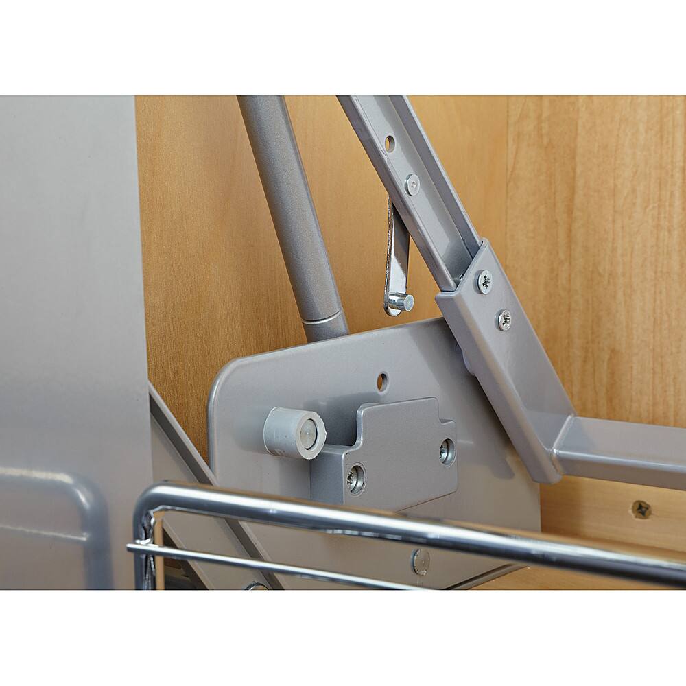 Alt View 12. Rev-A-Shelf - Chrome Convenient Wall Cabinet Pull-Down Shelf System.