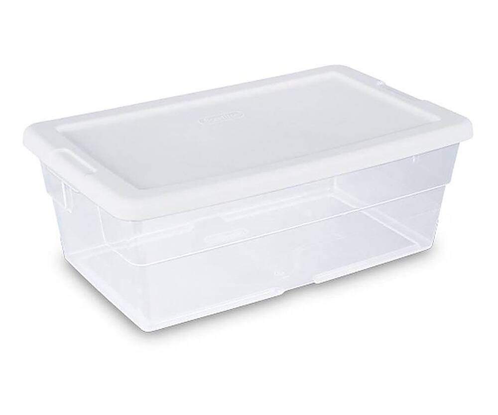 Alt View 12. Sterilite - Large Plastic Bin Organizer Storage Basket w/ Handles, (6 Pack).