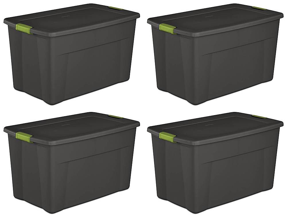 Sterilite - Storage Tote Box w/Latching Container Lid (4 Pack)