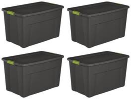 Sterilite - Storage Tote Box w/Latching Container Lid (4 Pack)