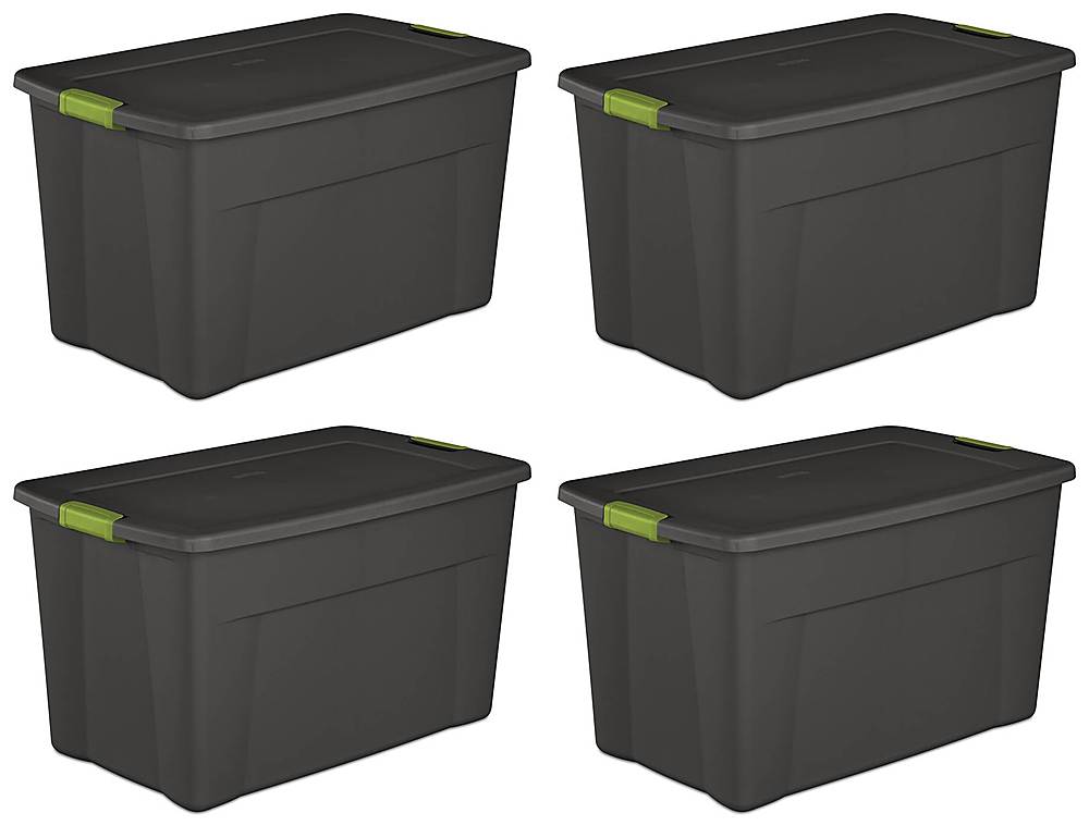 Alt View 11. Sterilite - Storage Tote Box w/Latching Container Lid (4 Pack).