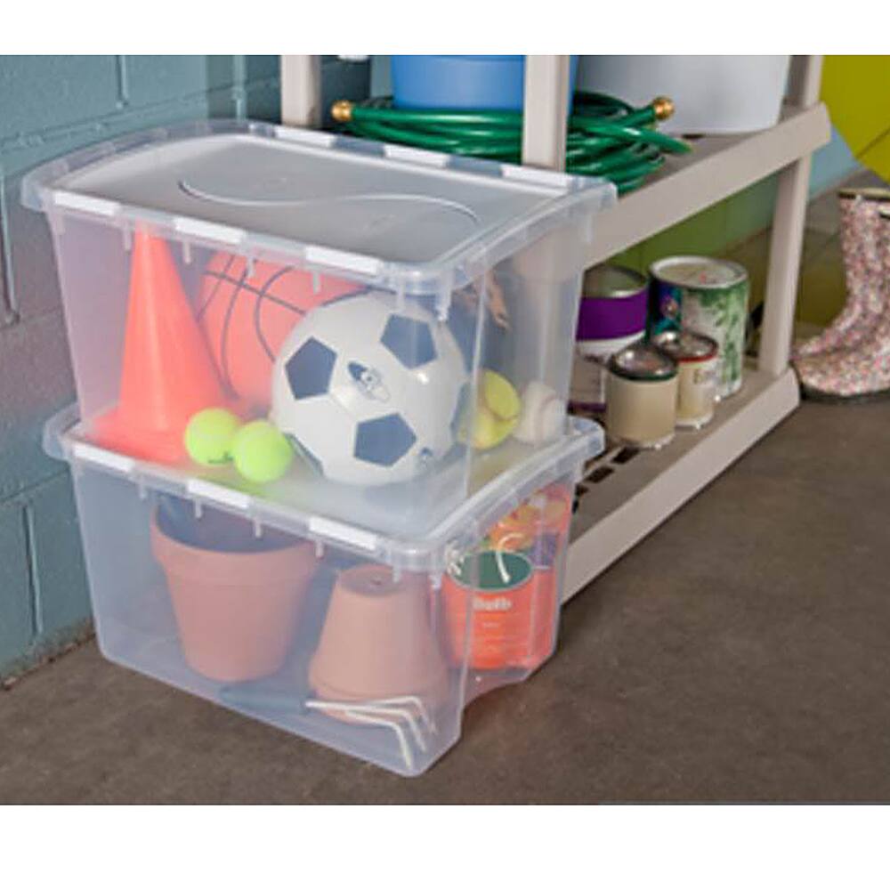 Alt View 15. Sterilite - Hinged Plastic Storage Container (6 Pack).