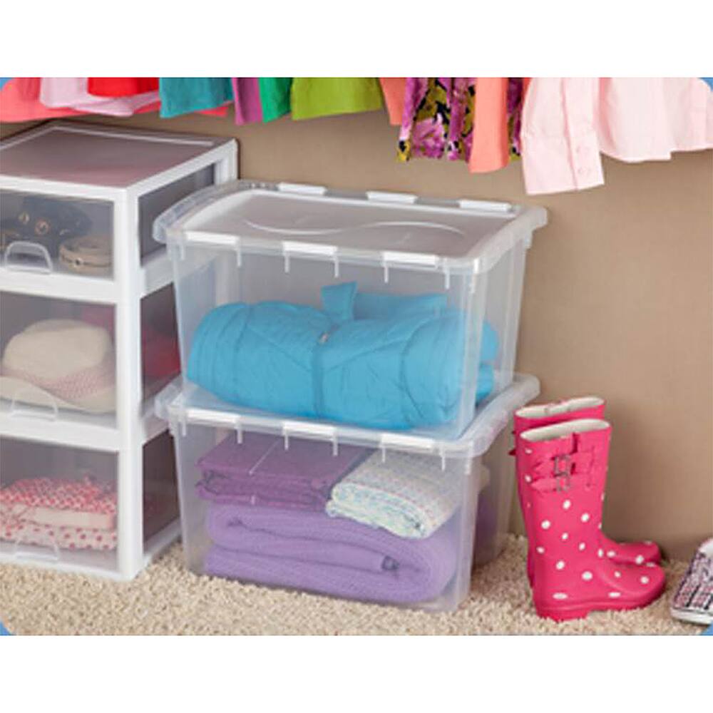 Alt View 16. Sterilite - Hinged Plastic Storage Container (6 Pack).