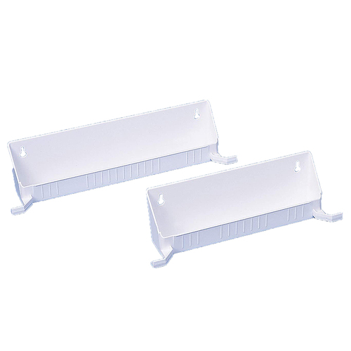 Rev-A-Shelf - Tip-Out Accessory Tray w/ Tab Stops, 2 Pack - White