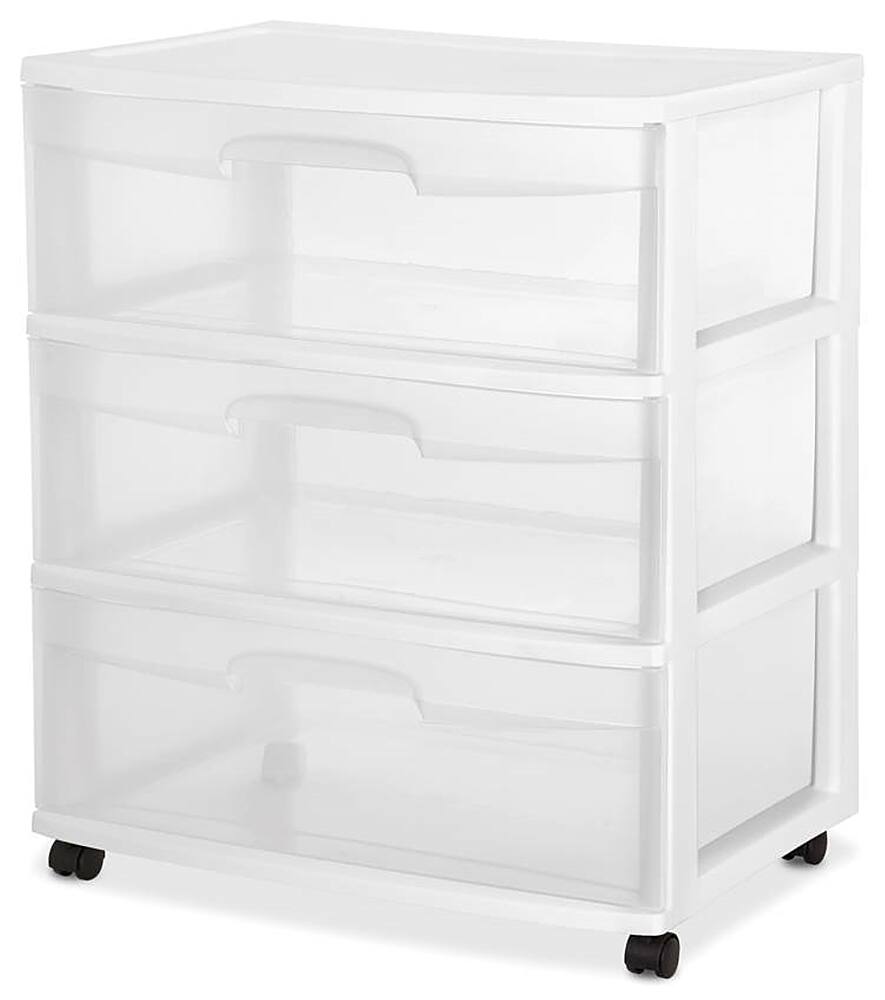 Alt View 12. Sterilite - Wide Storage Cart Portable Container w/Casters (2 Pack).
