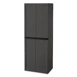 Sterilite - Adjustable Storage Cabinet With Doors - Gray