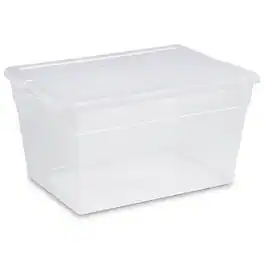 Sterilite - Clear Plastic Storage Container Box with Latching Lid (8 Pack)