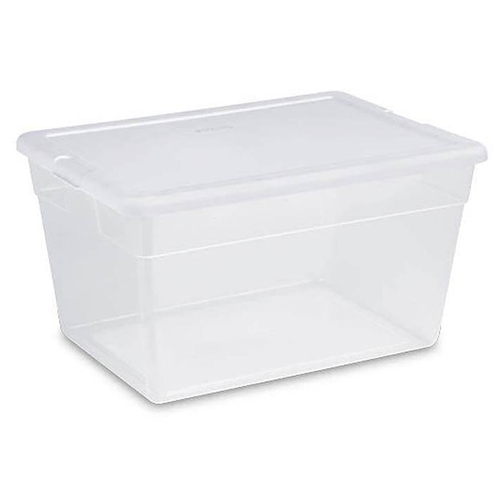 Best Buy: Sterilite Clear Plastic Storage Container Box with Latching ...