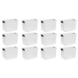Sterilite - Ultra Clear Plastic Stackable Storage Container (12 Pack)