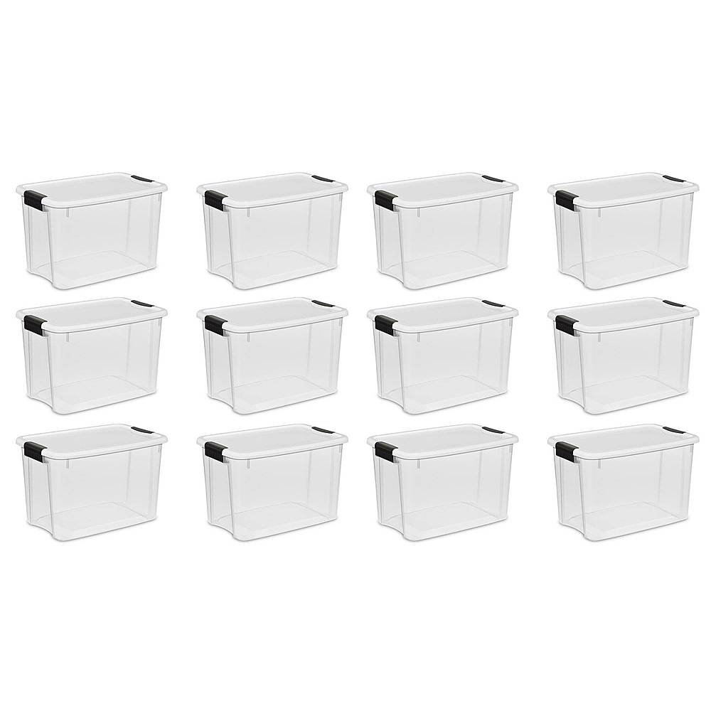 Alt View 11. Sterilite - Ultra Clear Plastic Stackable Storage Container (12 Pack).