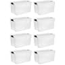 Sterilite - Ultra Latch Storage Box (8 Pack) - Clear/White