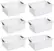 Front. Sterilite - Medium Ultra Plastic Storage Organizer Basket, (6 Pack).