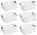 Alt View 11. Sterilite - Medium Ultra Plastic Storage Organizer Basket, (6 Pack).
