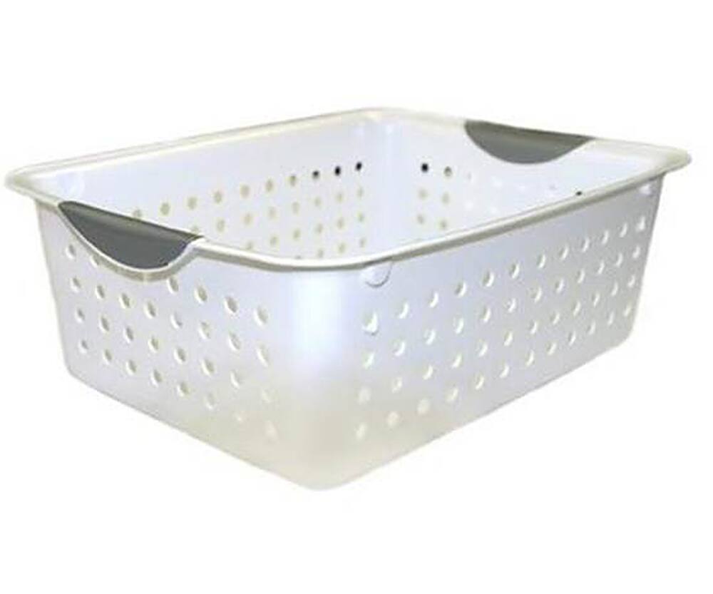 Alt View 13. Sterilite - Medium Ultra Plastic Storage Organizer Basket, (6 Pack).