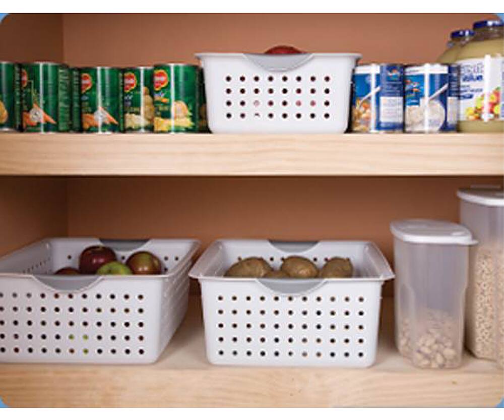 Alt View 14. Sterilite - Medium Ultra Plastic Storage Organizer Basket, (6 Pack).
