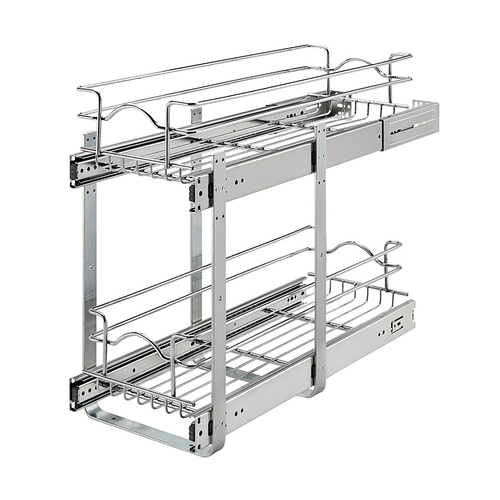 Rev-A-Shelf - Two-Tier Kitchen Storage Wire Basket - Chrome