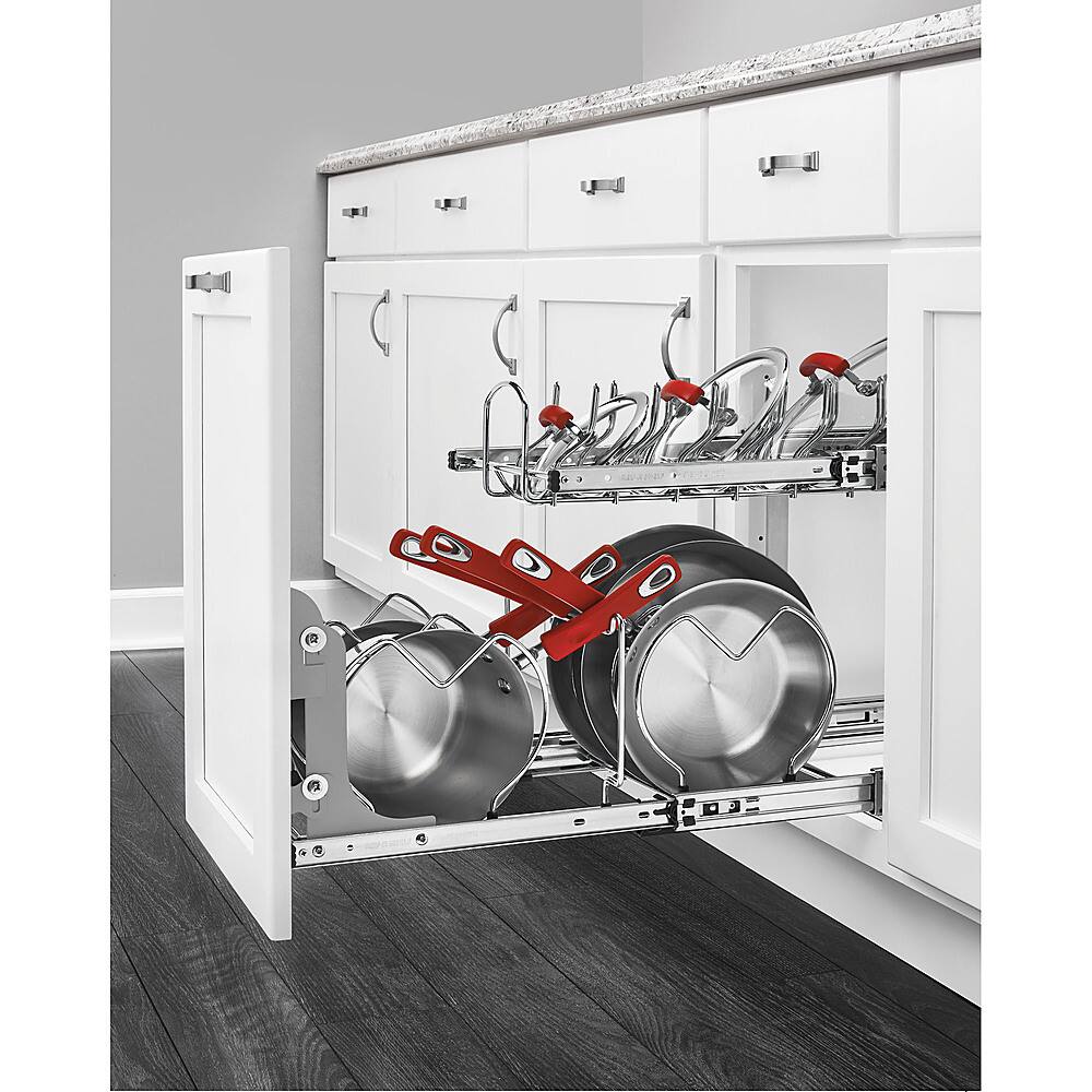 Alt View 12. Rev-A-Shelf - 2-Tier Pots and Pans Cookware Cabinet Organizer.