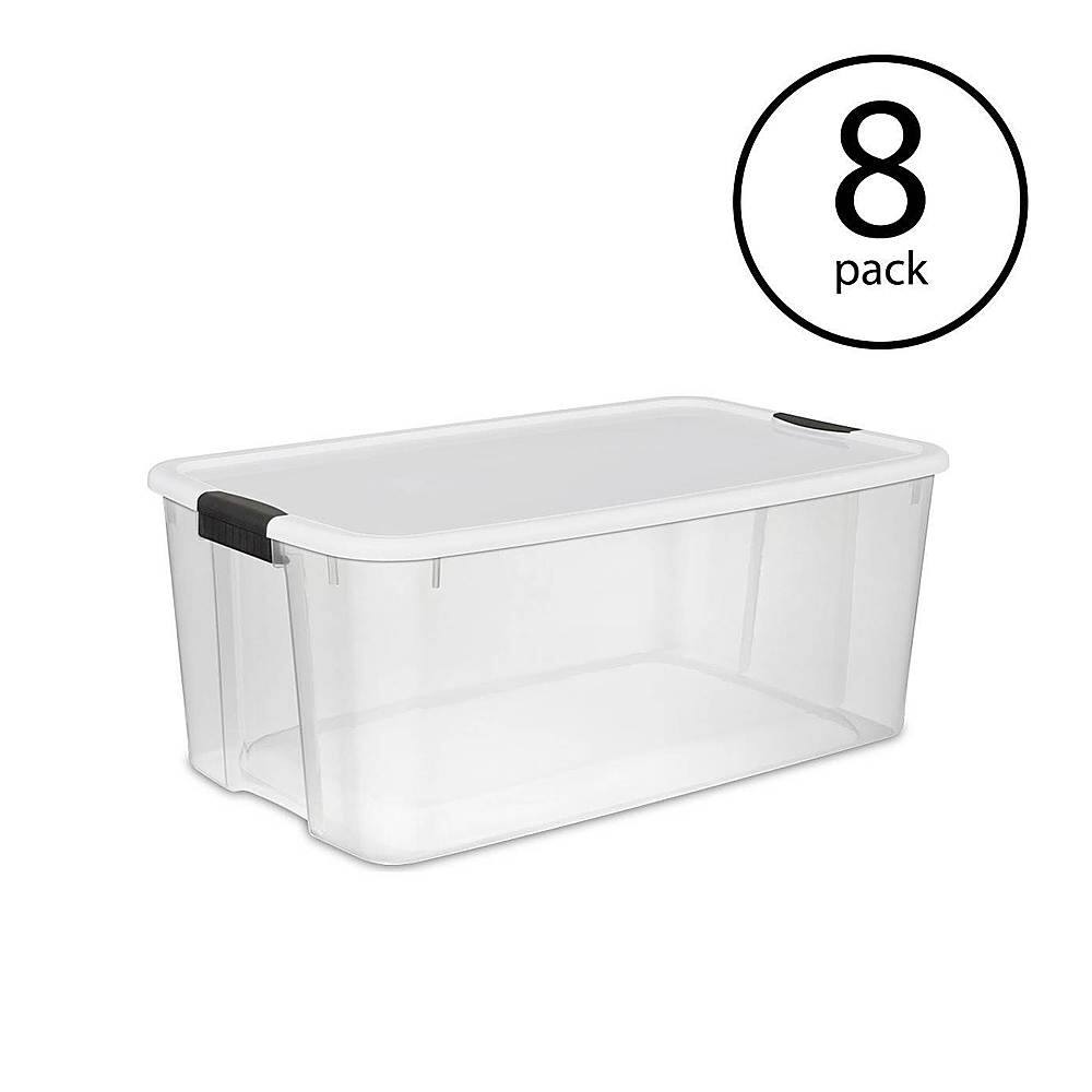 Alt View 11. Sterilite - Ultra Latching Clear Plastic Storage Tote Container, 8 Pack.