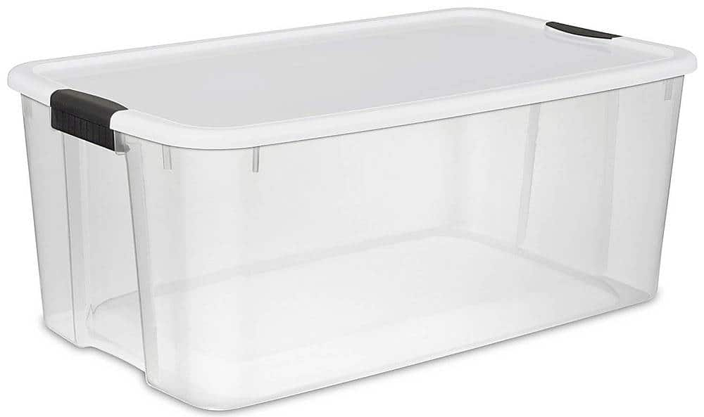 Best Buy: Sterilite Ultra Latching Clear Plastic Storage Tote Container ...