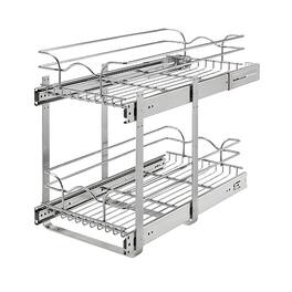 Rev-A-Shelf - Two-Tier Kitchen Storage Wire Basket - Chrome