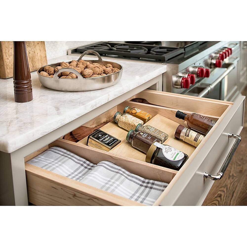 Alt View 12. Rev-A-Shelf - Wooden Spice Drawer Storage Organizer Insert - Maple.