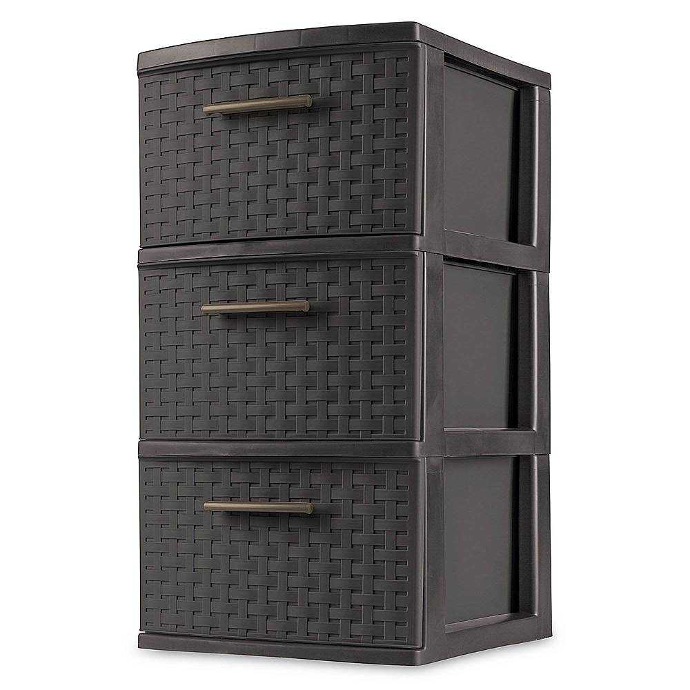 Best Buy: Sterilite Wicker Weave Decorative Storage Tower (2 Pack ...