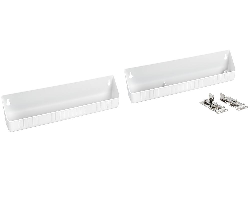 Alt View 11. Rev-A-Shelf - Polymer Sink Front Tip Out Storage Trays and Hinges.