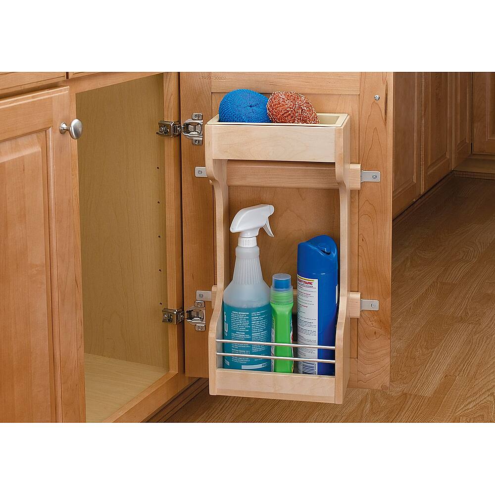 Alt View 12. Rev-A-Shelf -  Maple Cabinet Door Mount 2-Shelf Storage Organizer.