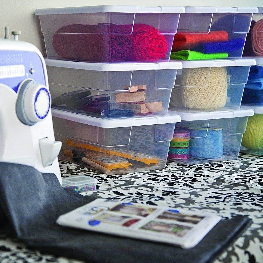 Alt View 13. Sterilite - Plastic Stacking Storage Container Tote (24 Pack).