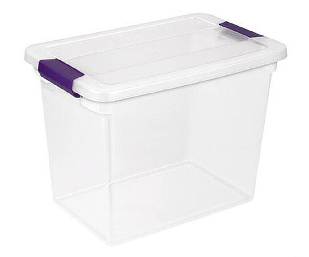 Alt View 12. Sterilite - ClearView Clear Plastic Stacking Storage Container (6 Pack).