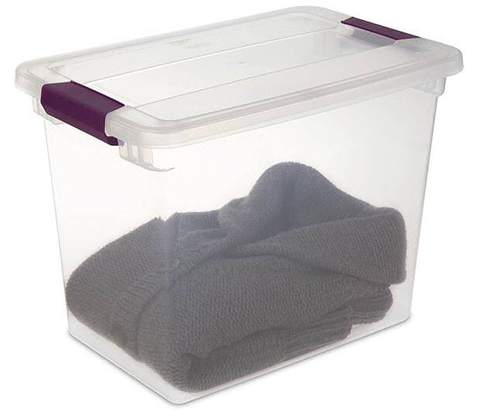 Alt View 14. Sterilite - ClearView Clear Plastic Stacking Storage Container (6 Pack).