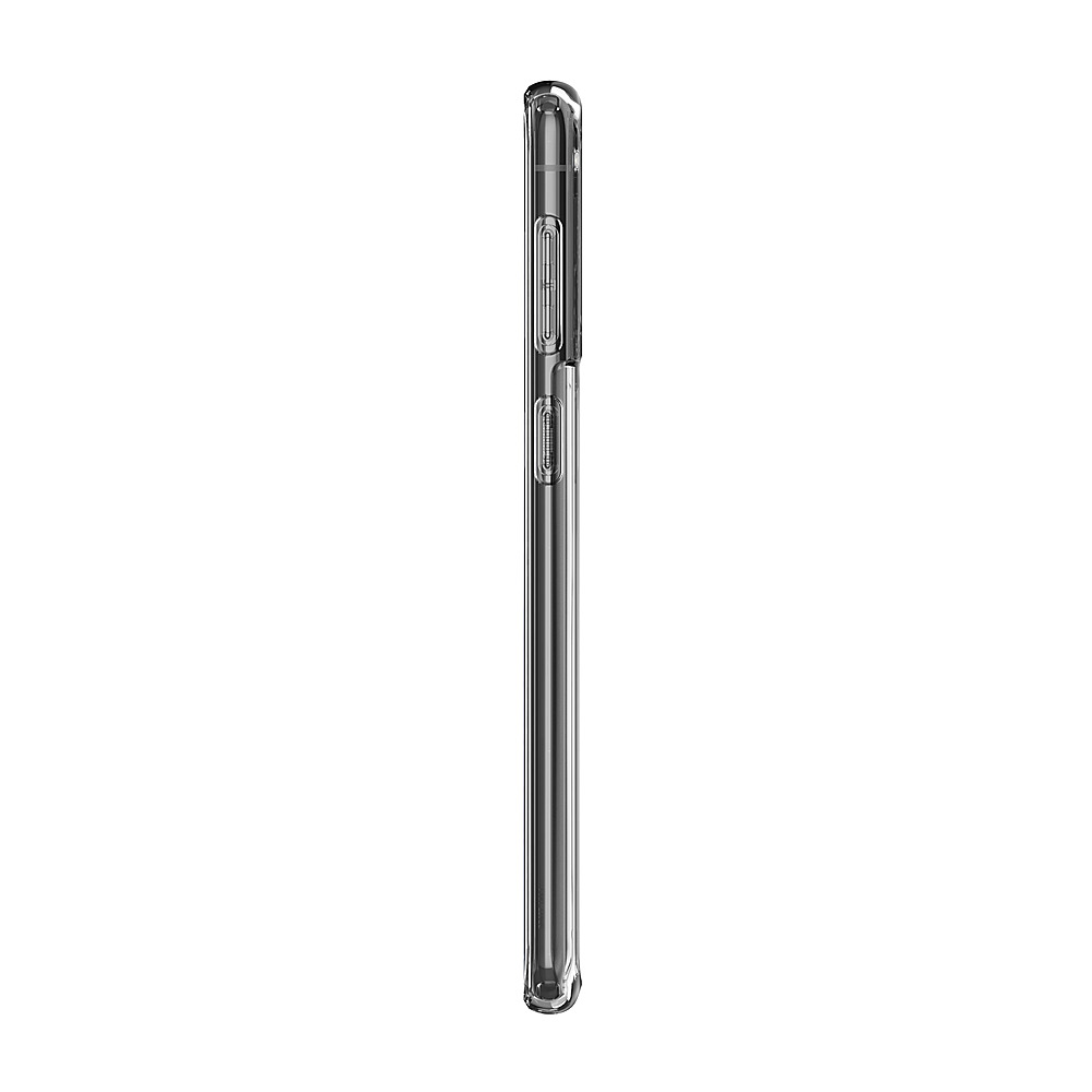 Left View: Spigen - Crystal Hybrid for Samsung Galaxy S21+ - Clear