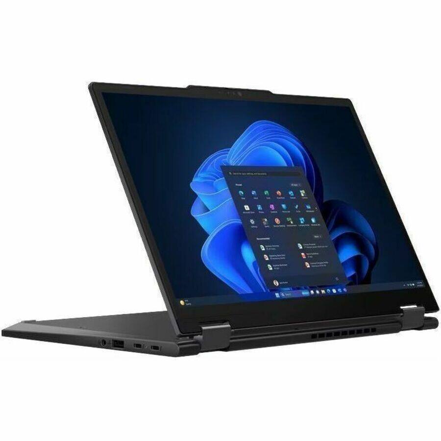 Alt View 1. Lenovo - Lenovo ThinkPad X13 Gen 5 21LW0029US 13.3" Touchscreen Convertible 2 in 1 Notebook Intel Core Ultra 7 155U 16GB RAM DDR5 - Black.