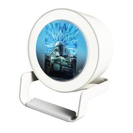 Keyscaper - Star Wars: The Mandalorian Portrait Night Light Charger and Bluetooth Speaker - Grogu and Din Djarin
