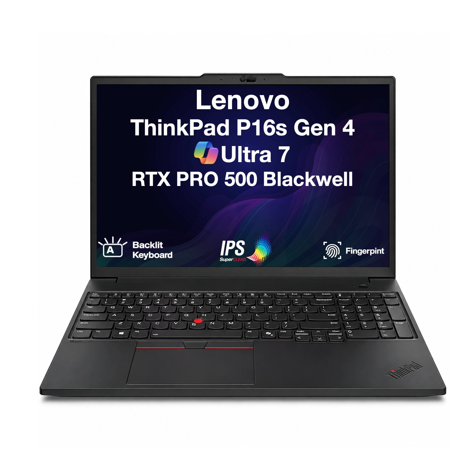 Lenovo ThinkPad P16s Gen 4 Ultra 7 RTX PRO 500 Blackwell

- Backlit Keyboard
- IPS SuperCLEAR
- Fingerprint