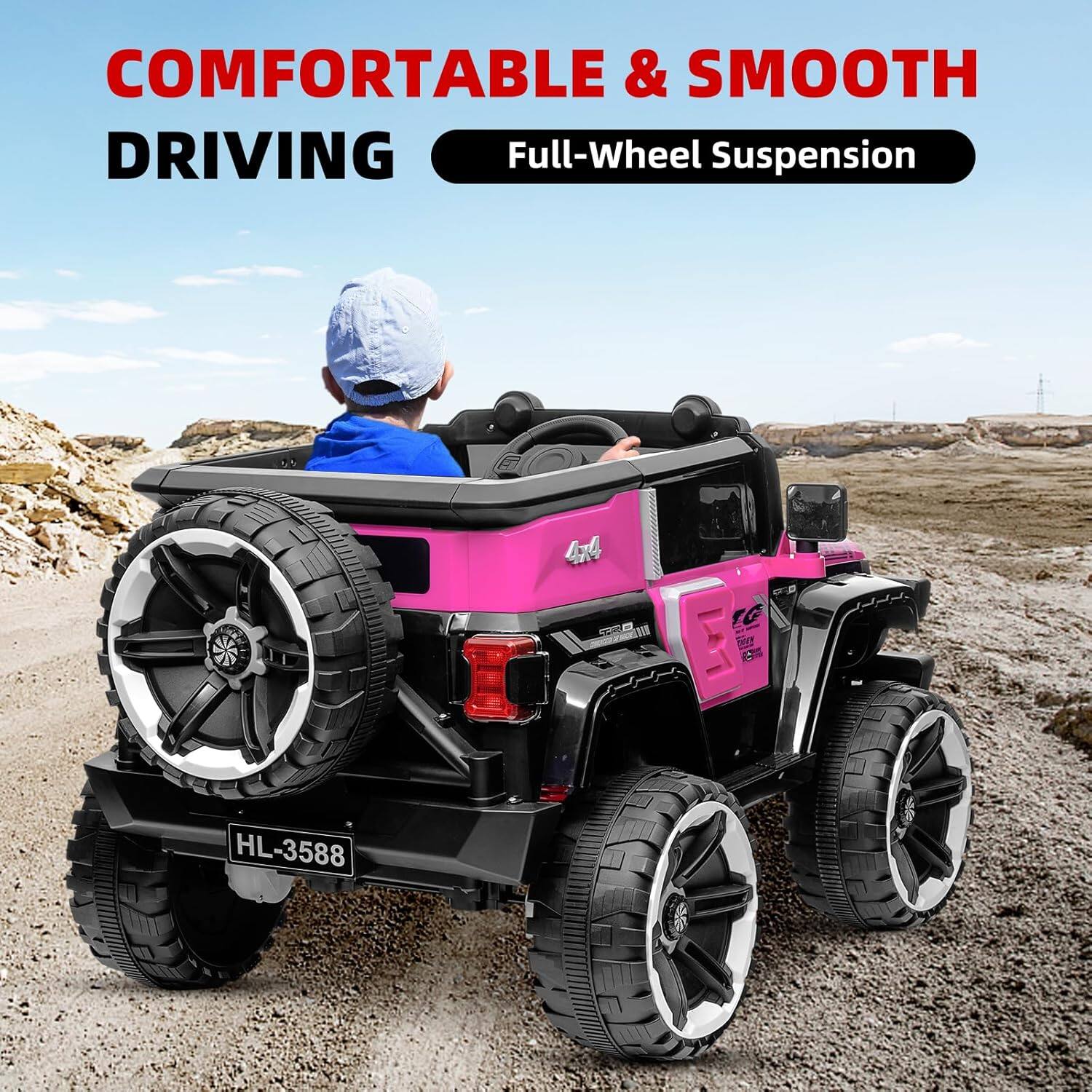 COMFORTABLE & SMOOTH DRIVING  
Full-Wheel Suspension  
HL-3588