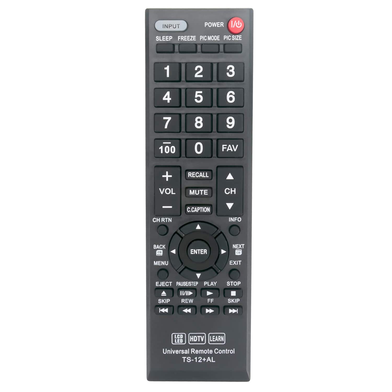 VINABTY Replaced Remote Control TS 12+AL Fits for Toshiba CT 90275