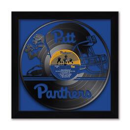 Sporticulture - Pitt Panthers Framed 13" x 13" Vinyl Record Art Print - Blue
