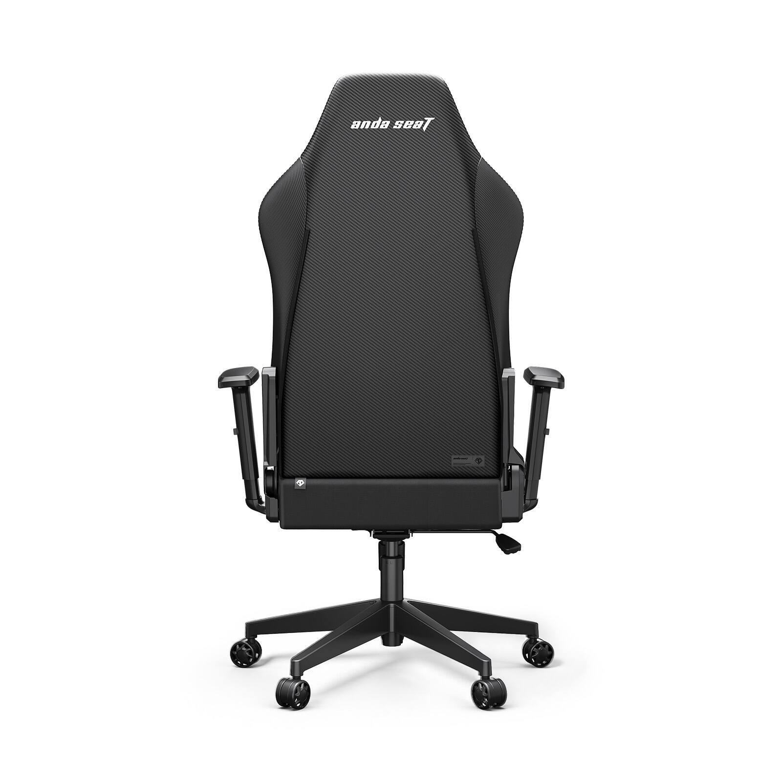 Angle. AndaSeat - MANA Gaming Chair - Ergonomic Black Fabric Game Chairs with Adjustable Armrest, Wide Computer Seat for Game & Work - Black Fabric.
