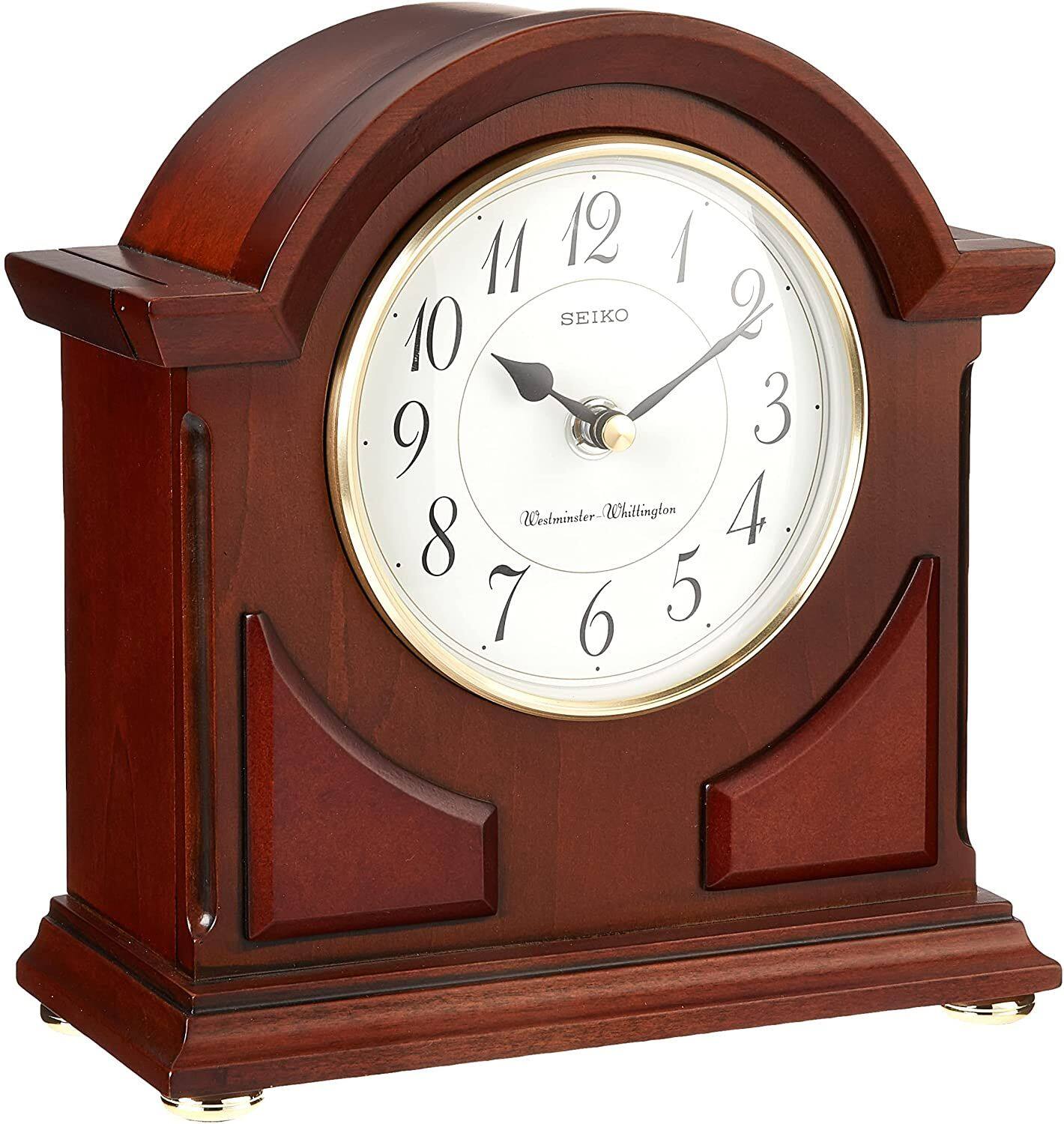 Seiko Sayo Wooden Chime Mantel Clock Brown QXJ012BLH - Best Buy