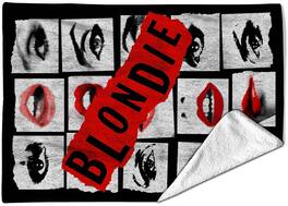 PopMarket - Blondie - Rocksax - Blondie - Lips - Sherpa Fleece Blanket (60 in x 80 in) - Multicolor